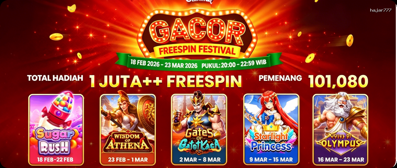 Login hajar777 Sekarang Bonus Melimpah
